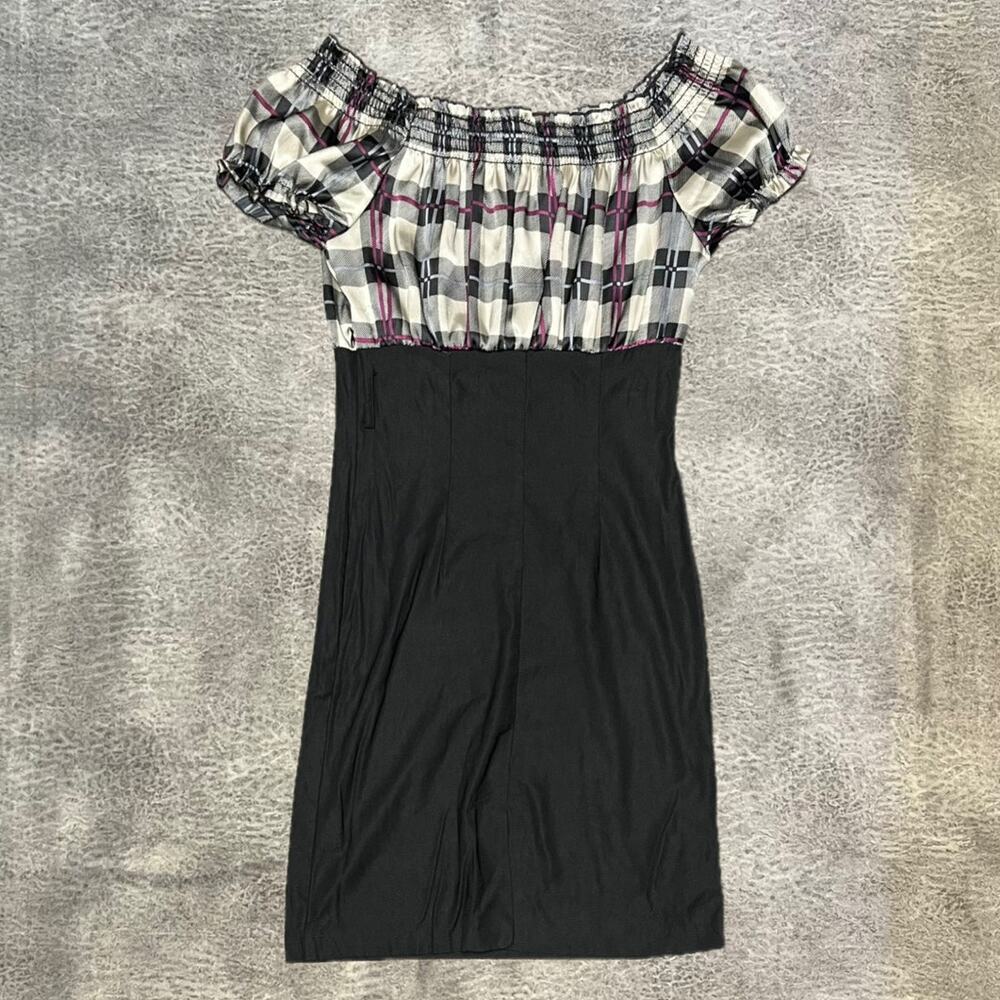 Lovely Day Y2k Plaid Body Con Mini Dres
